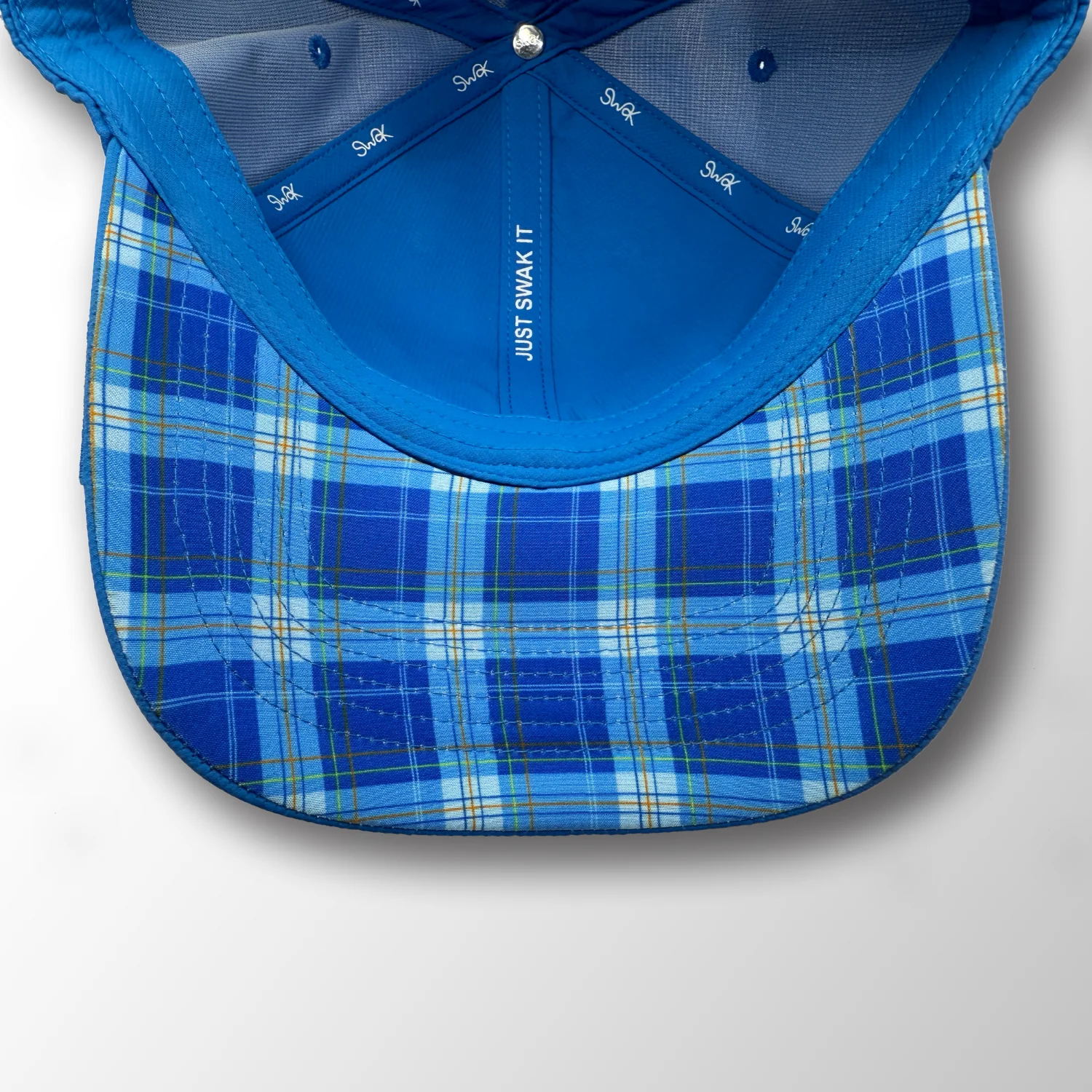 SWAK Cotton Tartan Golf Hat – Lightweight Breathable Cap - Image 7