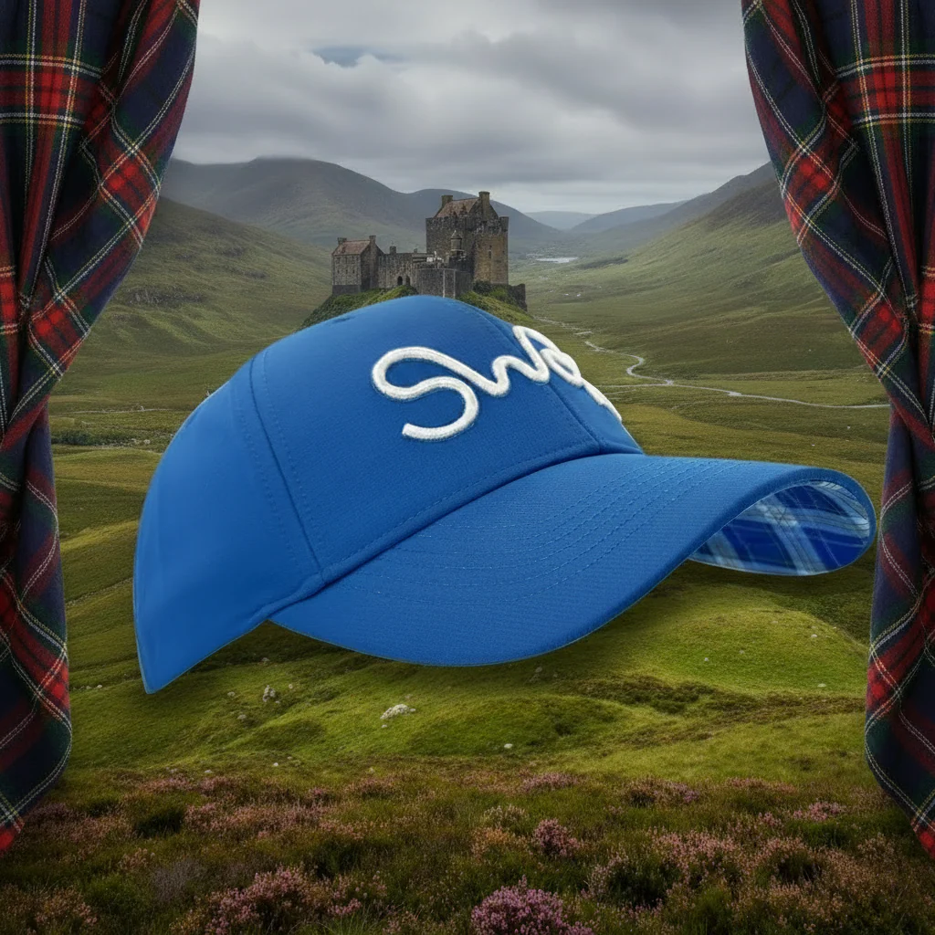 SWAK Cotton Tartan Golf Hat – Lightweight Breathable Cap - Image 8