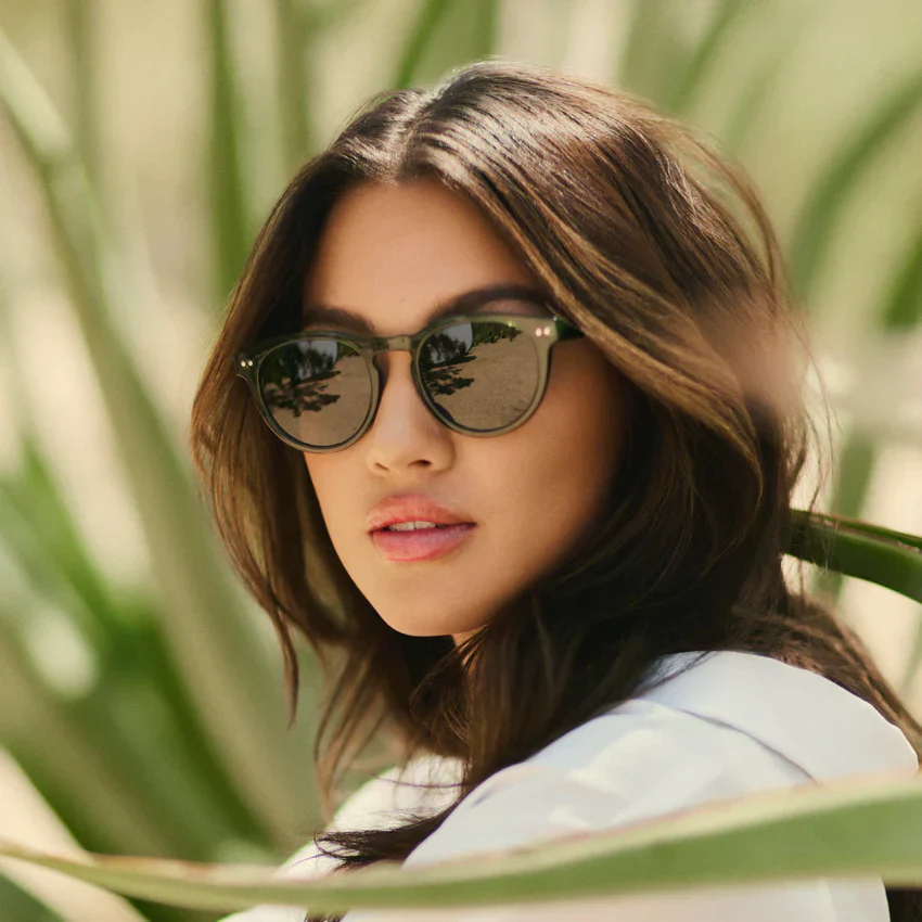 WMP Emerald Green UV400 Retro Round Sunglasses Unisex Acetate - Image 6