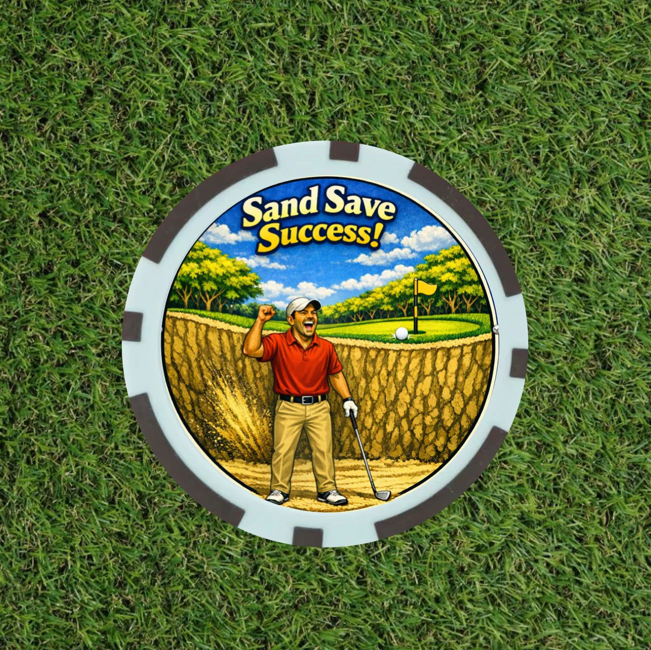 The Pick 'n Mix Vegas Poker Chip golf set - the 1st of its kind. Pick the chips you want - Image 10