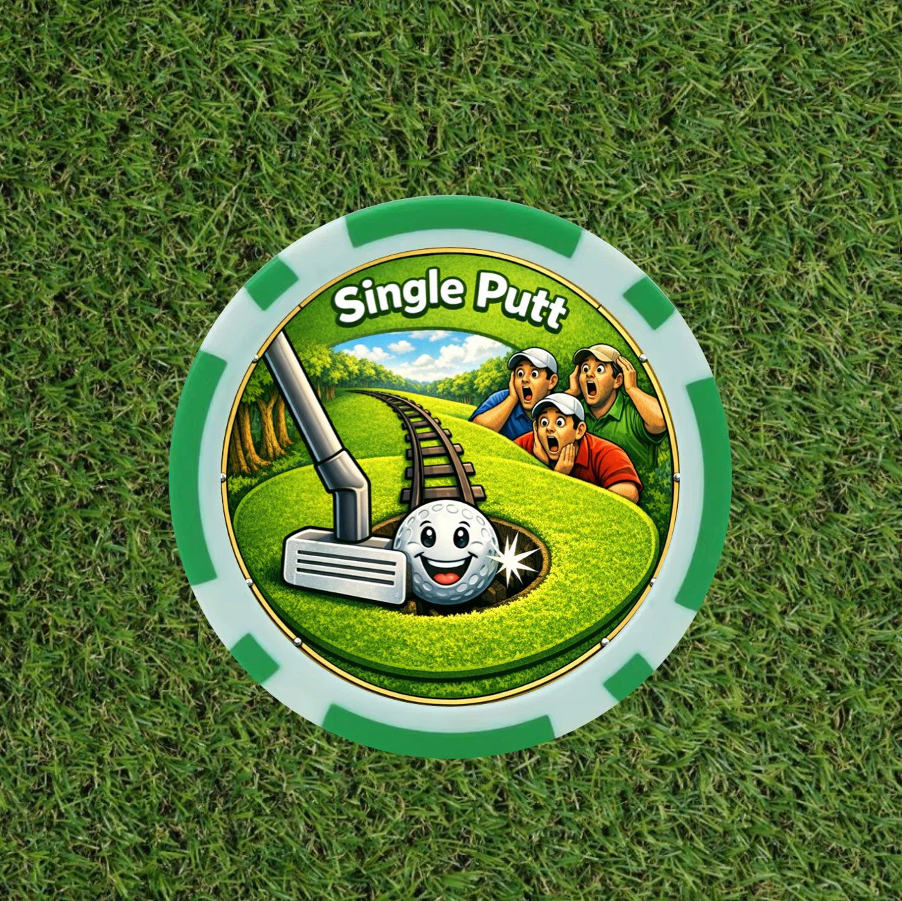 The Pick 'n Mix Vegas Poker Chip golf set - the 1st of its kind. Pick the chips you want - Image 12