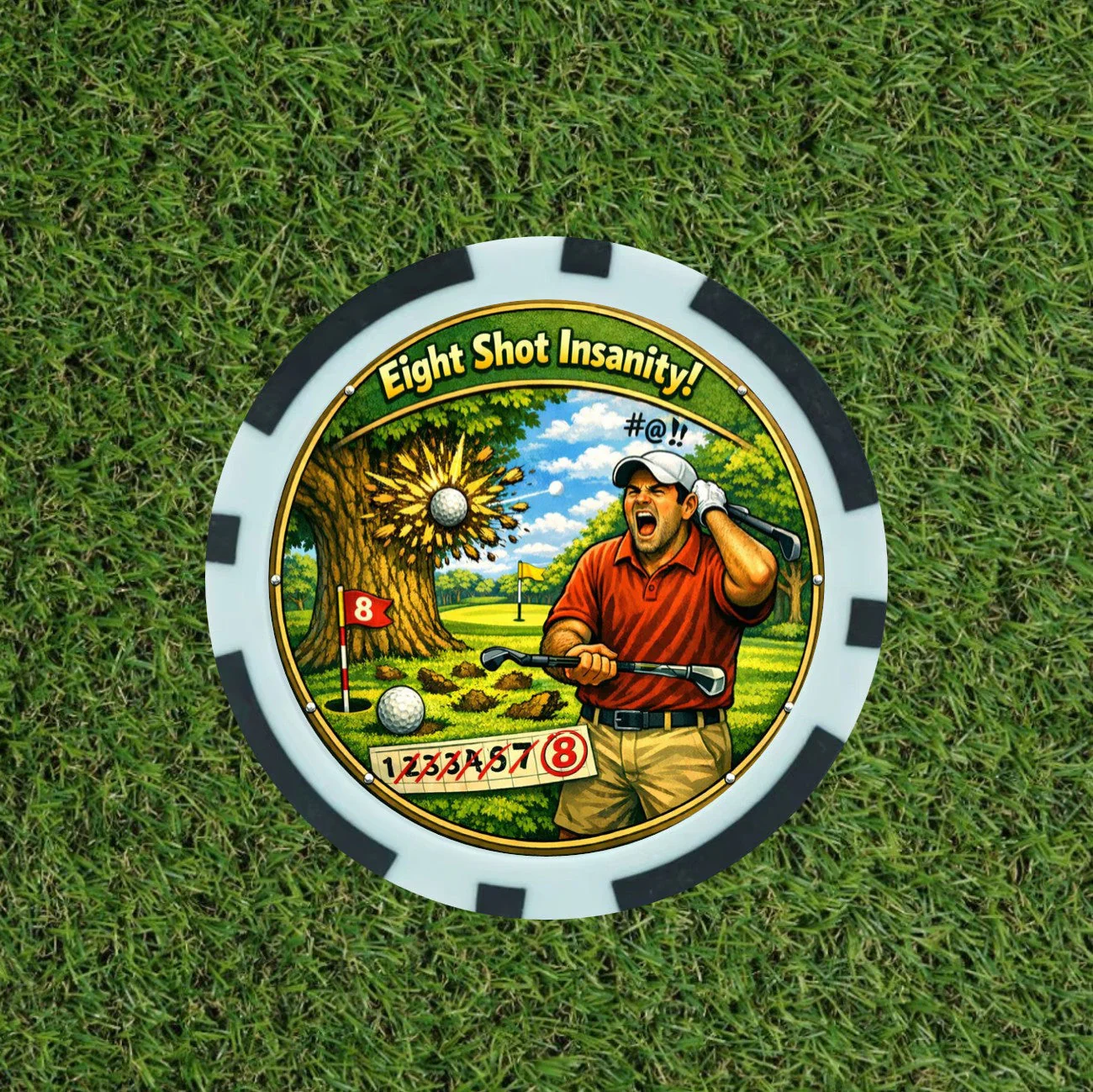 The Pick 'n Mix Vegas Poker Chip golf set - the 1st of its kind. Pick the chips you want - Image 5