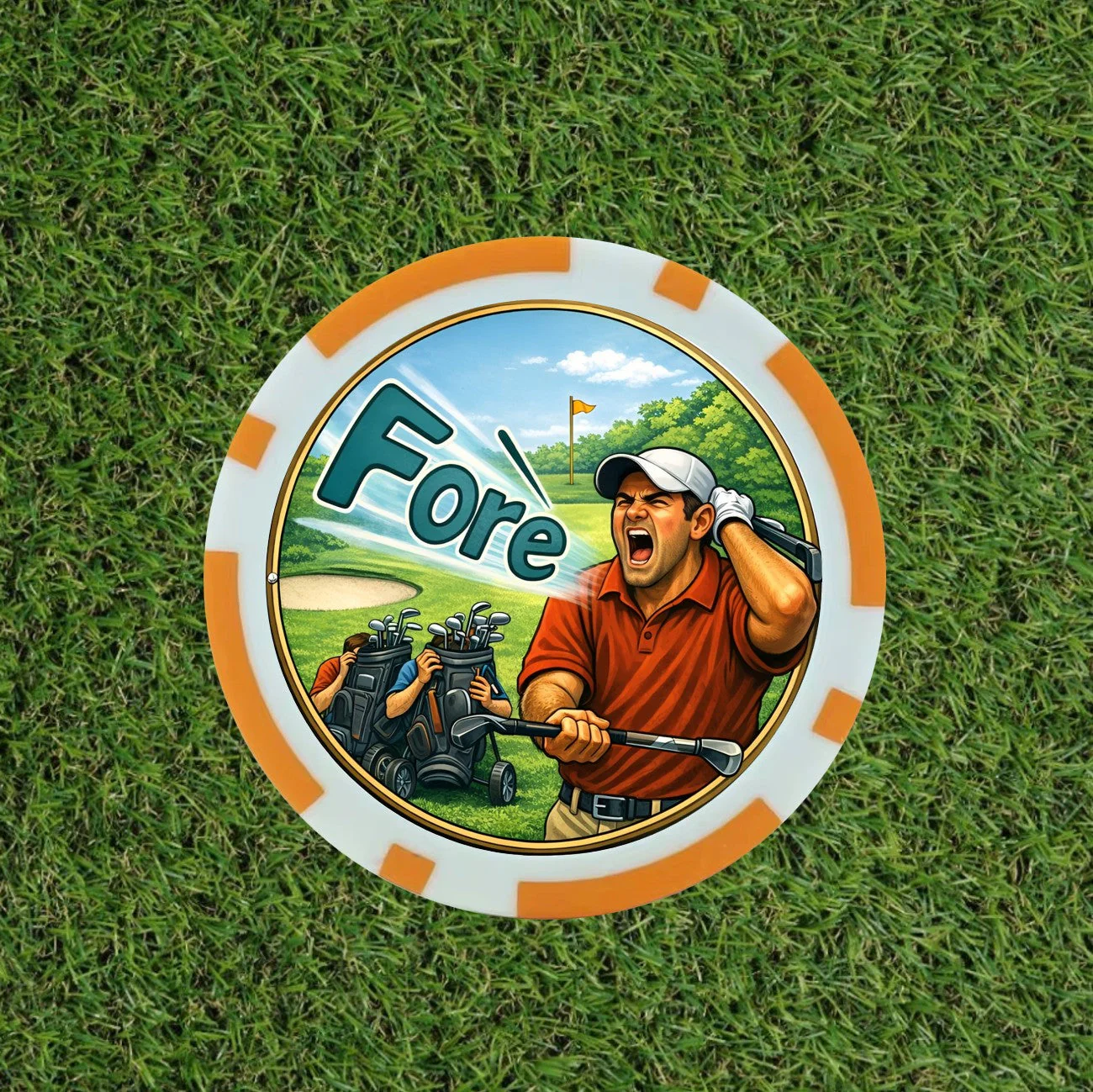 The Pick 'n Mix Vegas Poker Chip golf set - the 1st of its kind. Pick the chips you want - Image 6