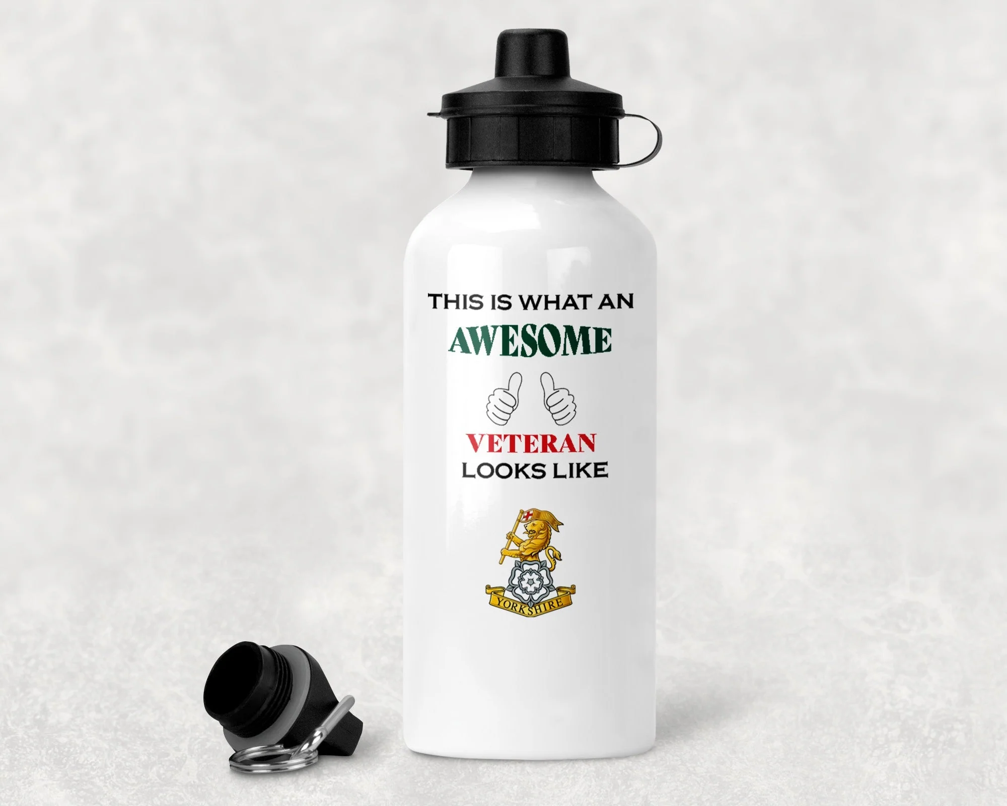 Royal Yorkshire Regiment Veteran Aluminium Water Bottle 500ml