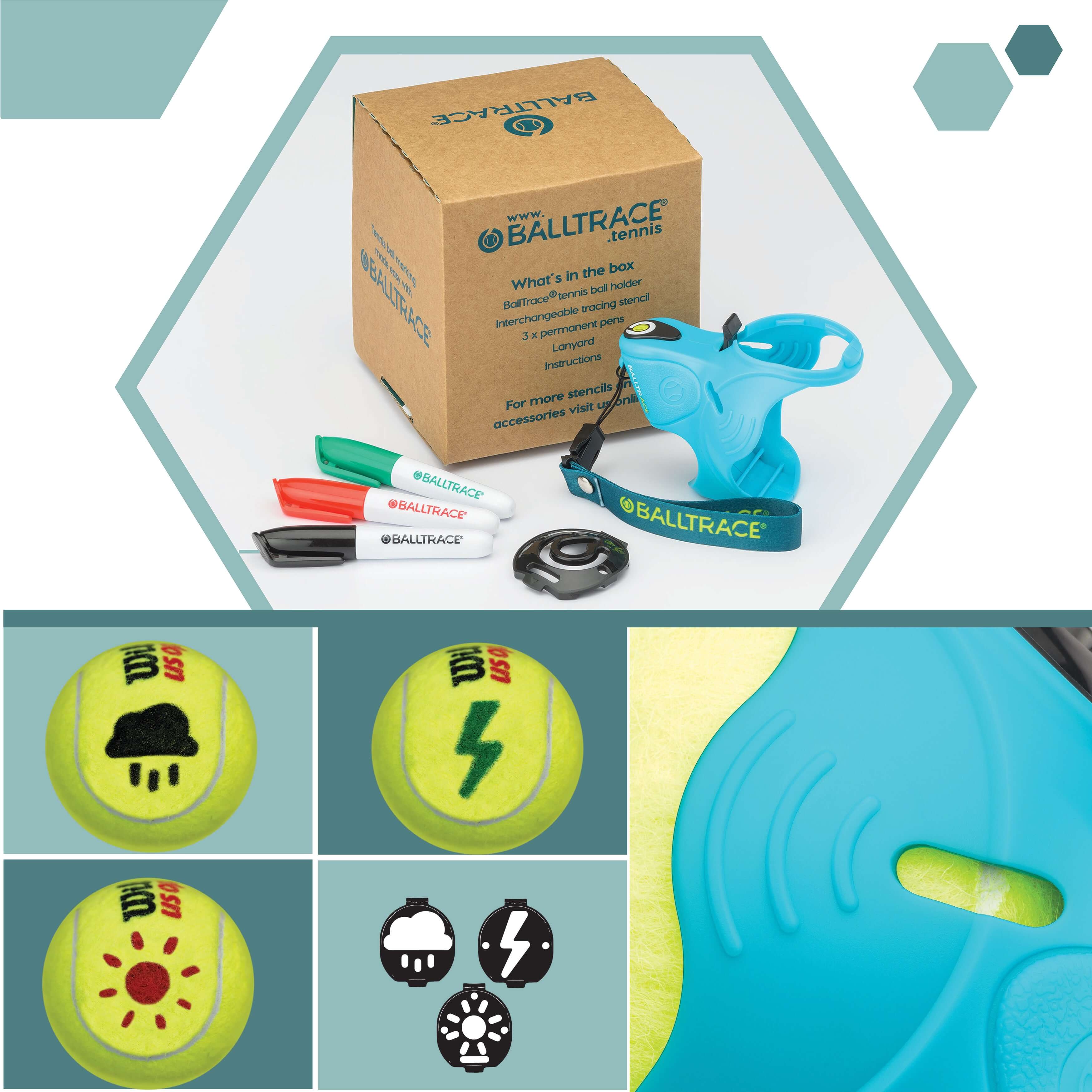 Tennis & Padel Ball Marker Bundle – 3 Stencils, Blue - Image 8