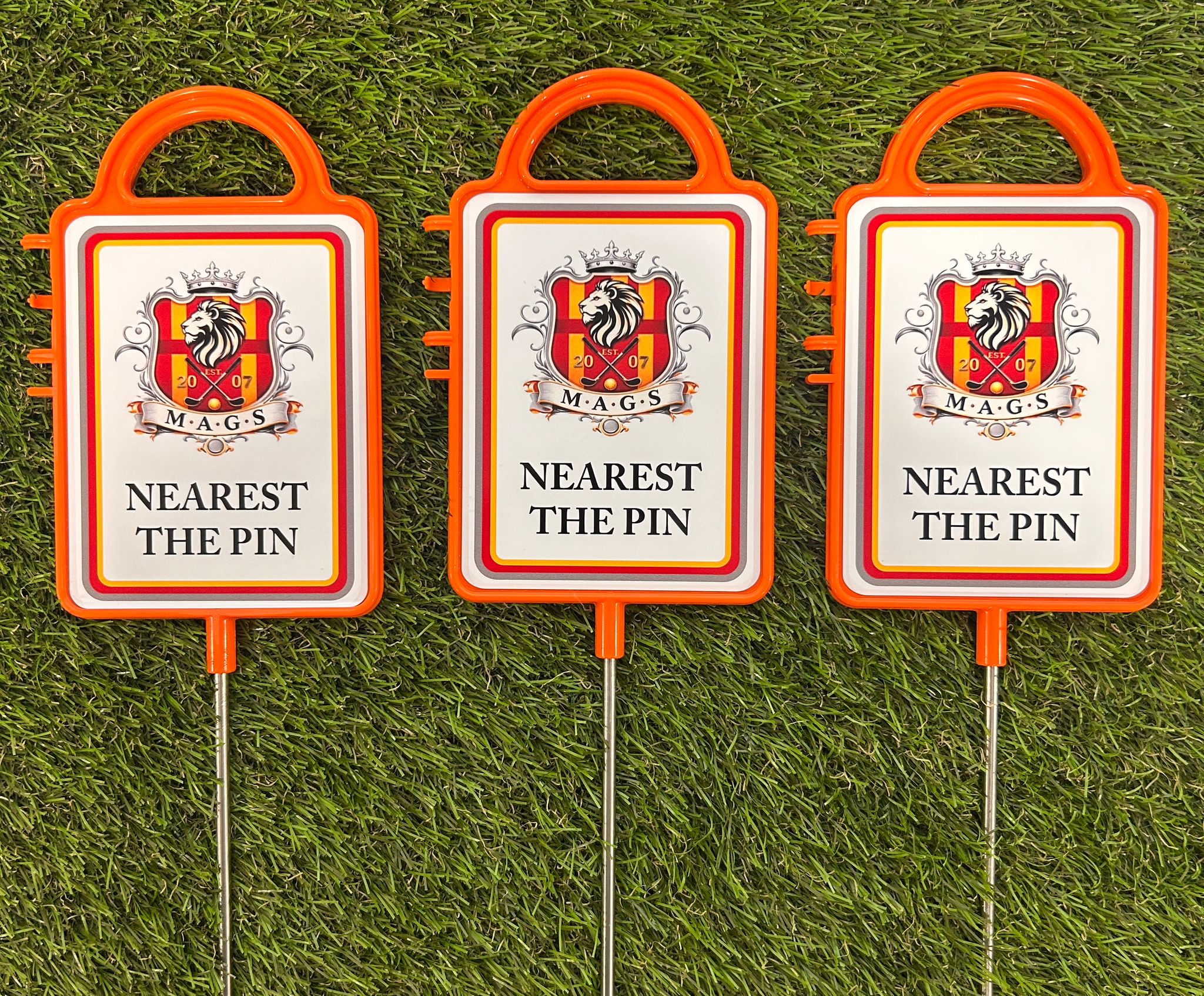 Pins Custom Golf Course Signs x2 – Personalised Tournament Marker Set Free Delivery - Image 2