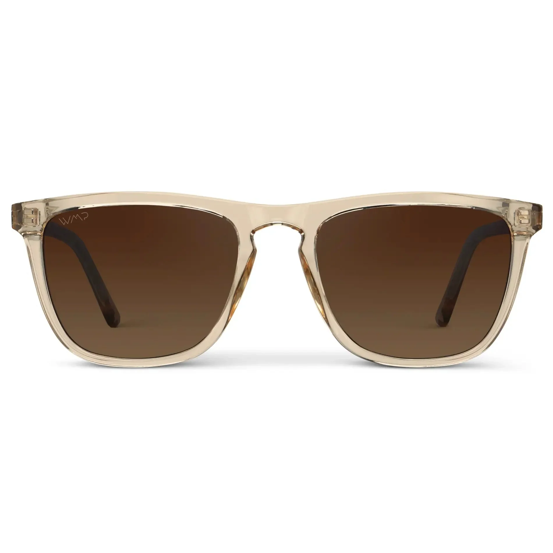 WESLEY Polarised Men's Sunglasses in Crystal Sand Brown WMP Eyewear