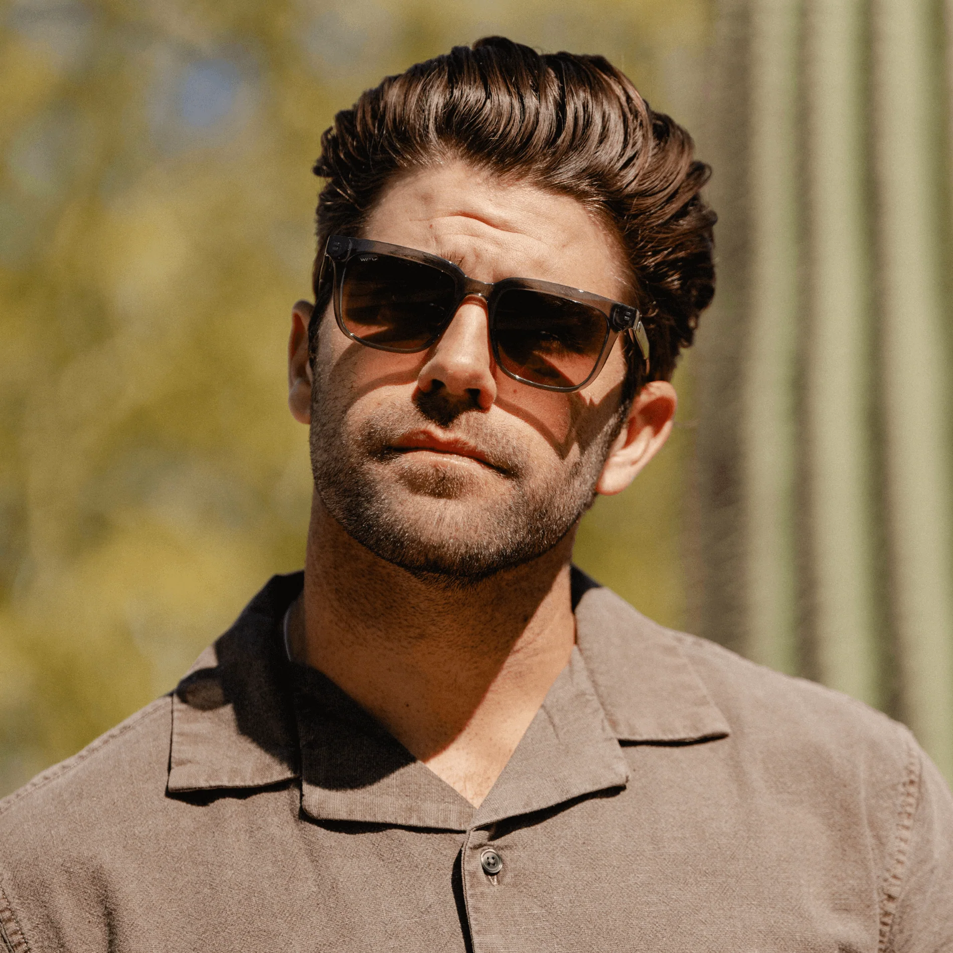 WILSON Polarised Square Sunglasses Smoke Grey | WMP Eyewear - Image 2