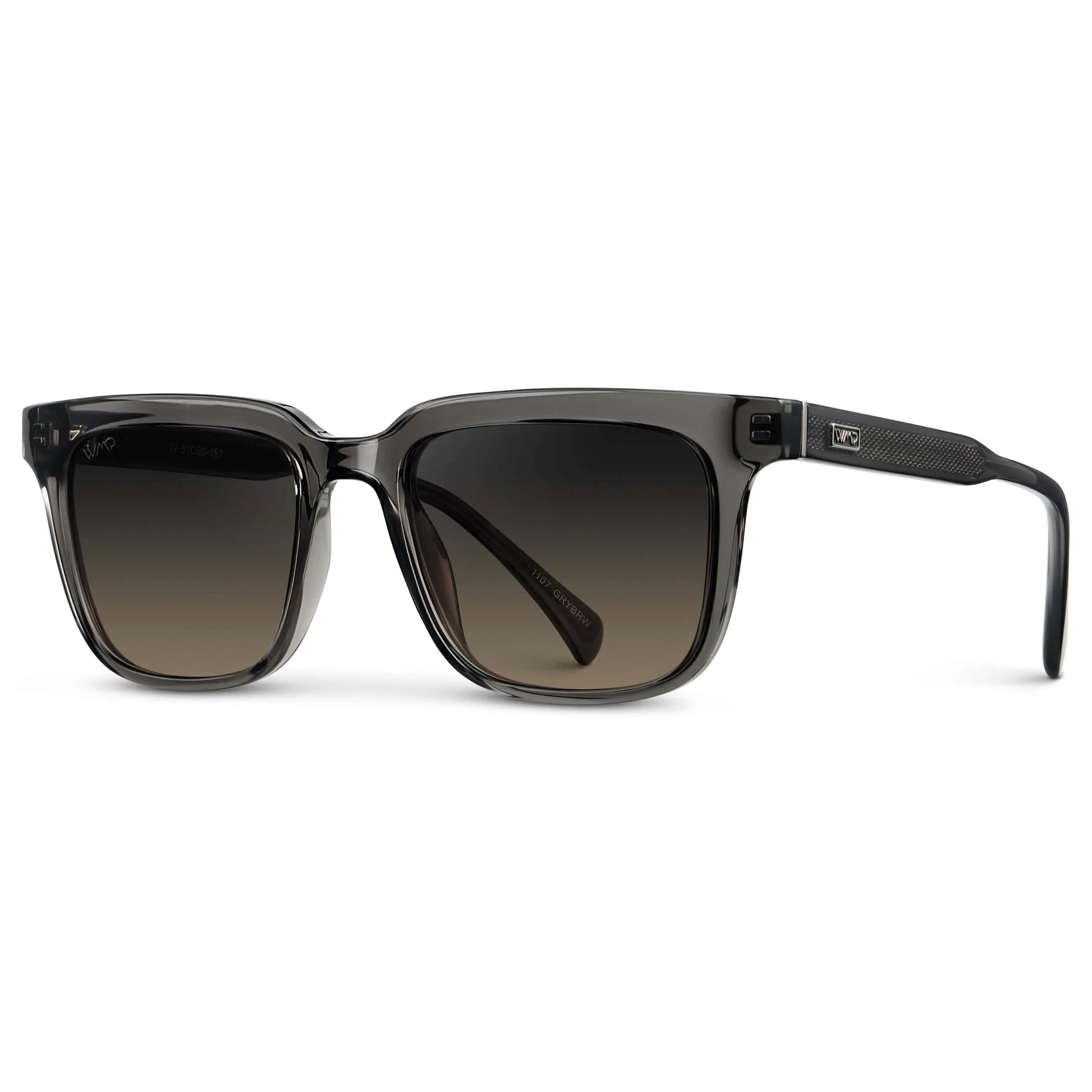 WILSON Polarised Square Sunglasses Smoke Grey | WMP Eyewear - Image 4