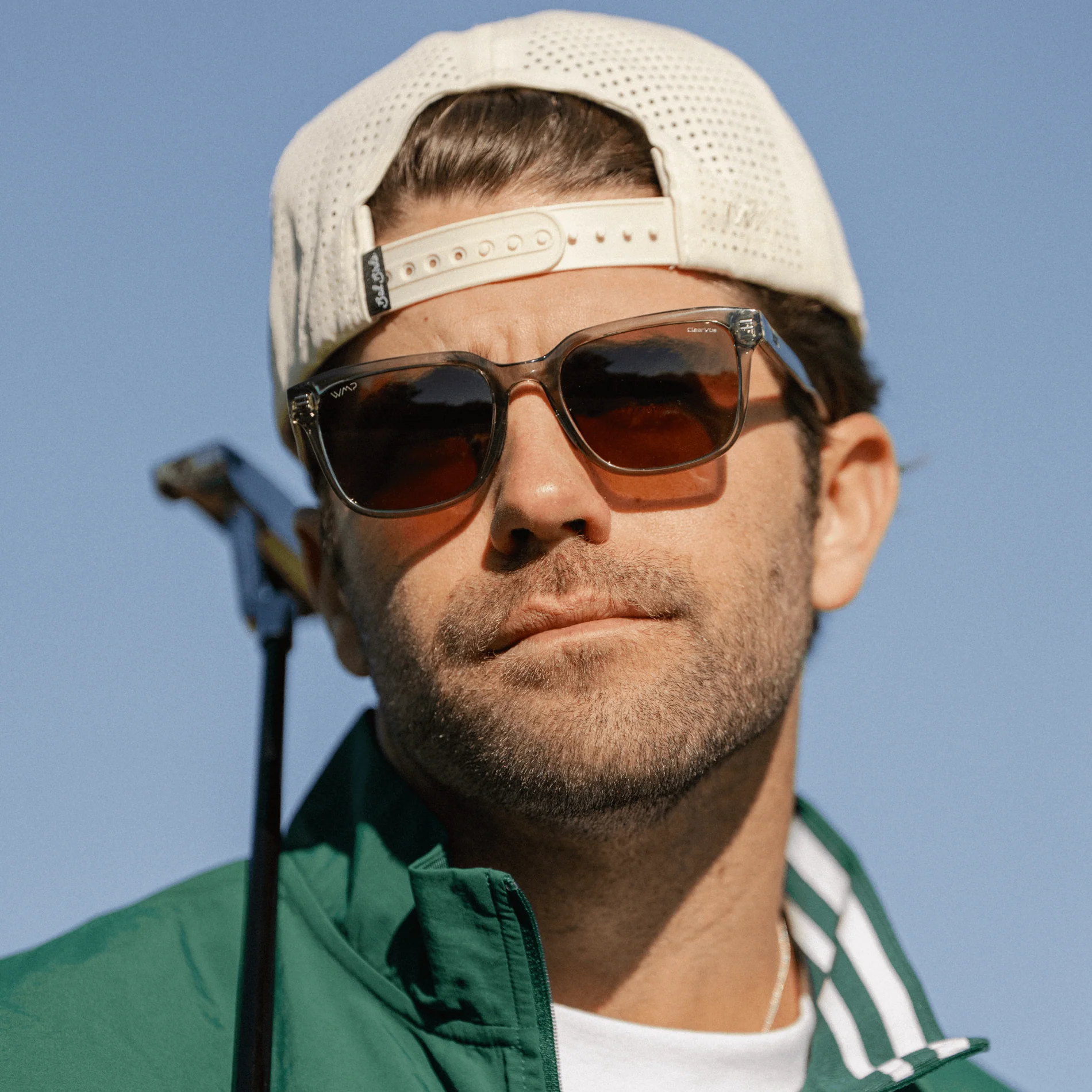 WOODS Men's Polarized Golf Sunglasses Crystal Agave | WMP Eyewear - Image 3