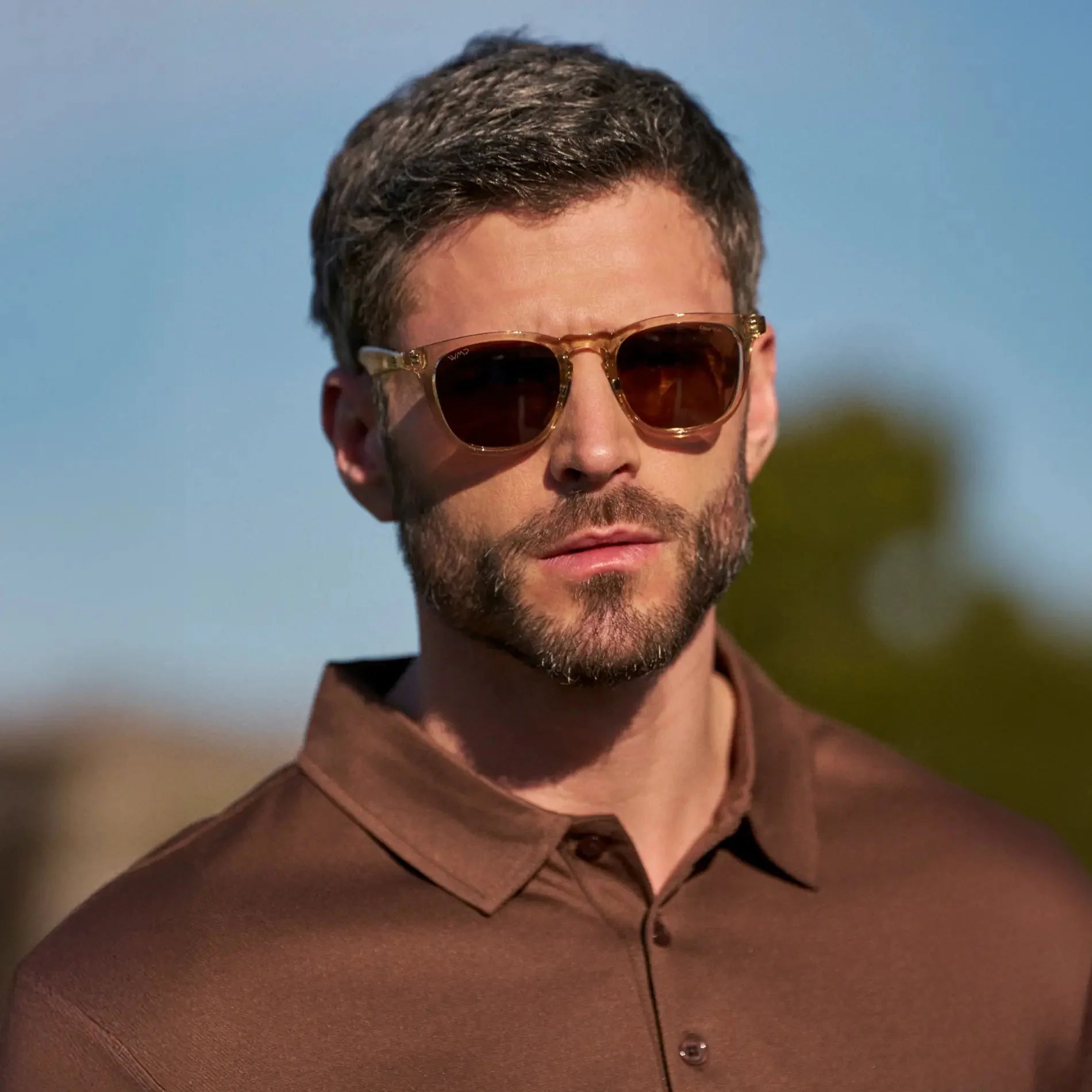 WYNDHAM Men's Golf Sunglasses Sand Brown by WMP Eyewear - Image 2