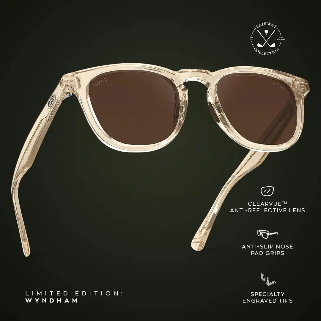 WYNDHAM Men's Golf Sunglasses Sand Brown by WMP Eyewear - Image 6
