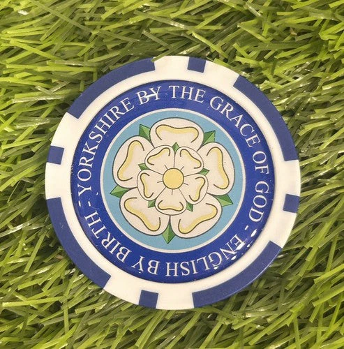 Yorkshire By The Grace Of God  - Clay Poker Chip