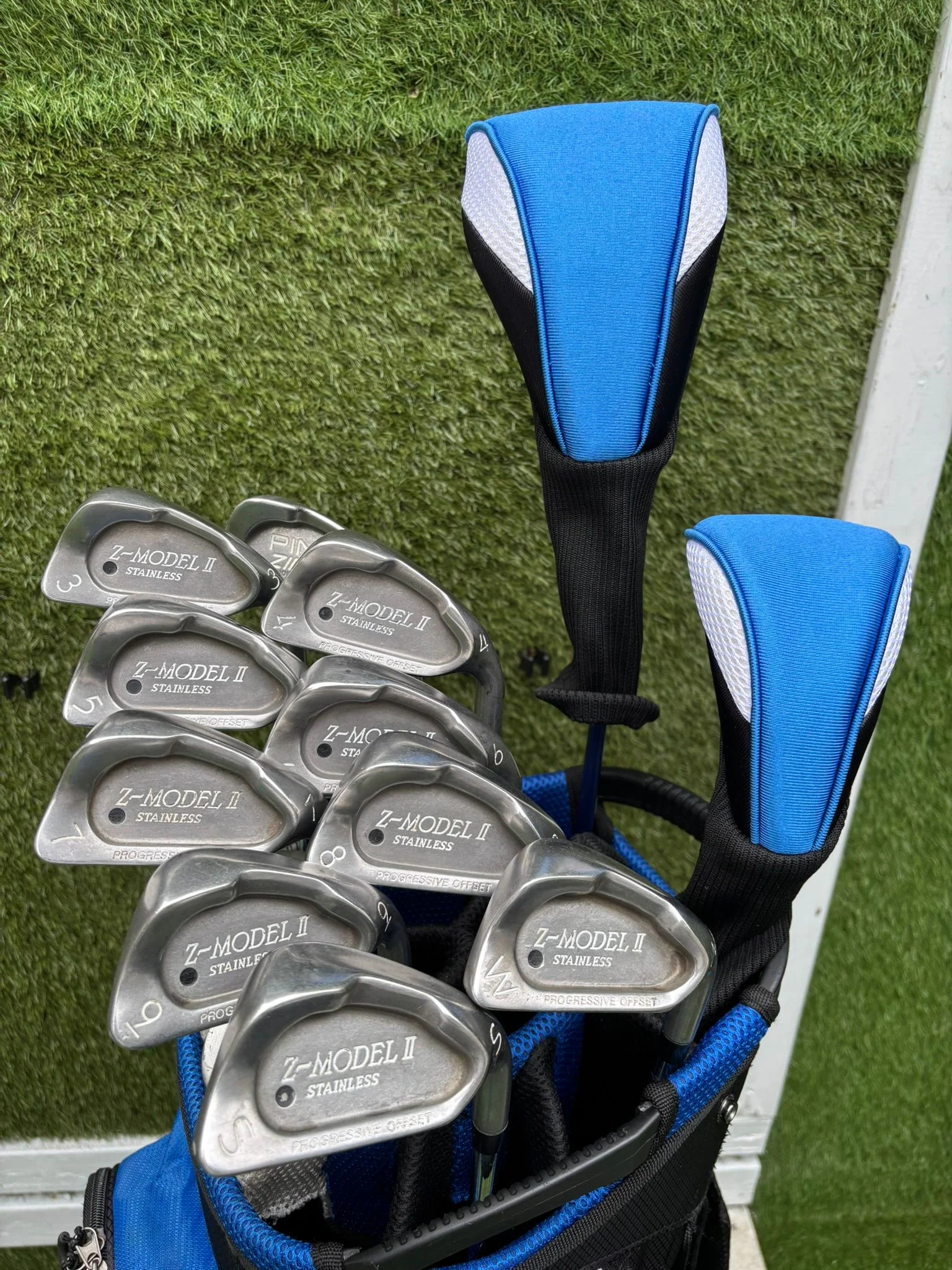 Z-Model II 3-SW Irons, Ping Zing 2 Red Dot 2 Iron, Driver, Hybrid & MacGregor Bag - Image 20