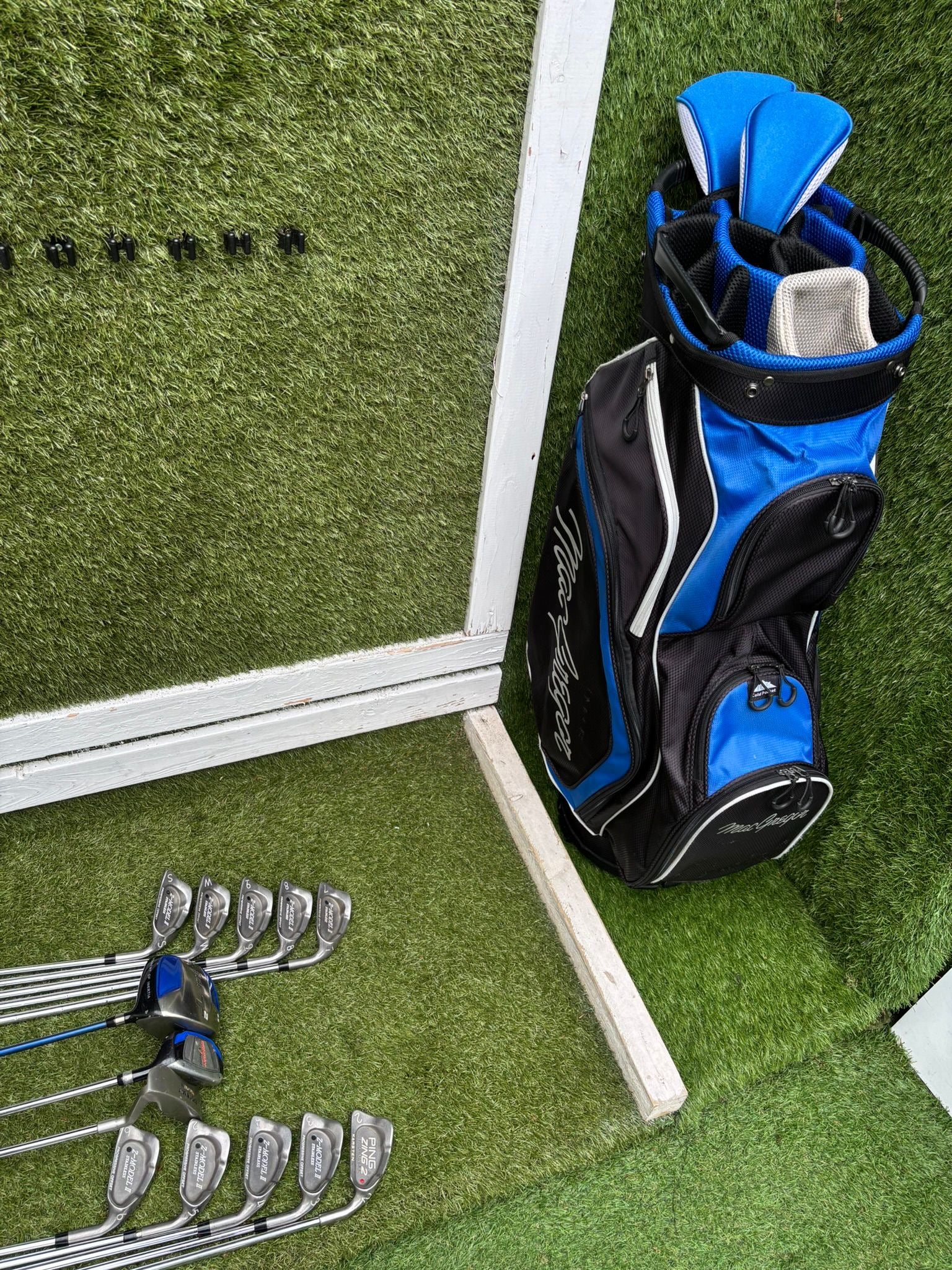 Z-Model II 3-SW Irons, Ping Zing 2 Red Dot 2 Iron, Driver, Hybrid & MacGregor Bag - Image 28