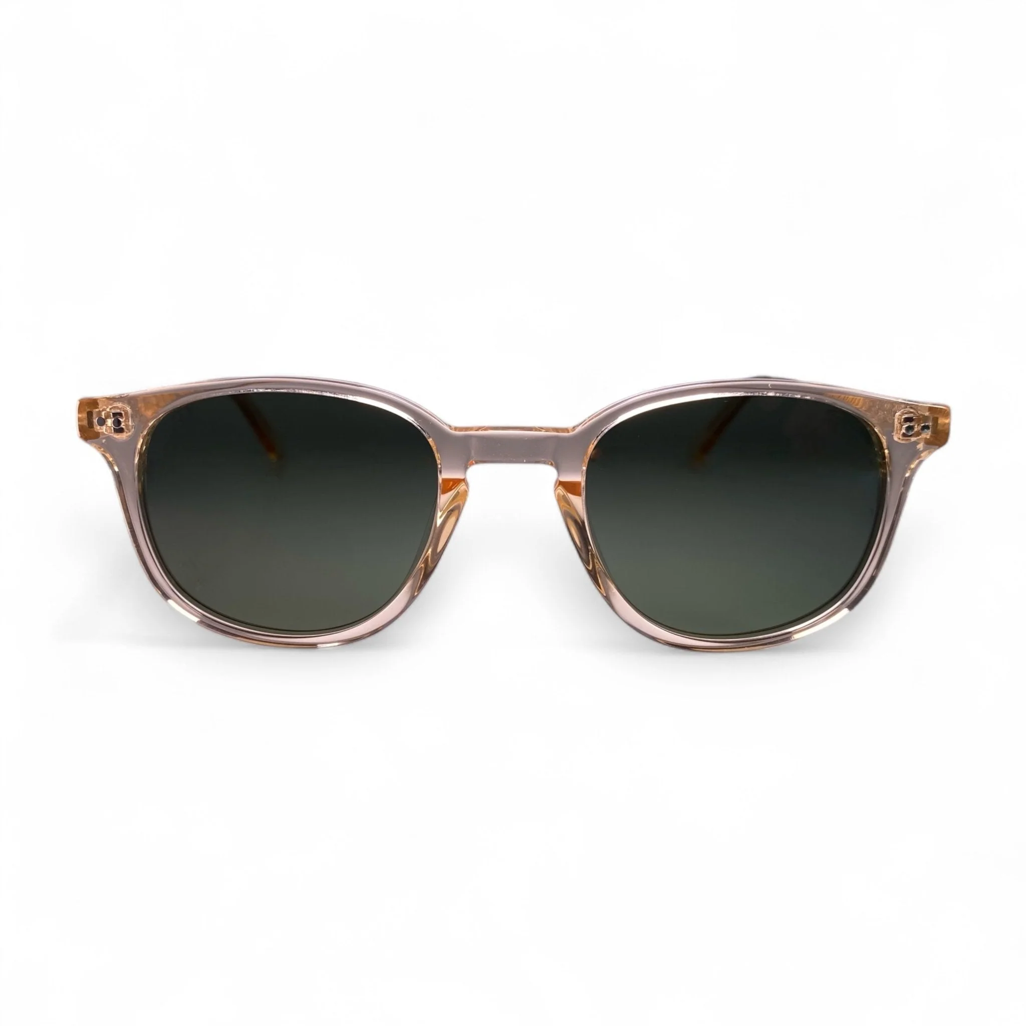 Polarised Wayfarer Sunglasses for Small Faces, Green UV400