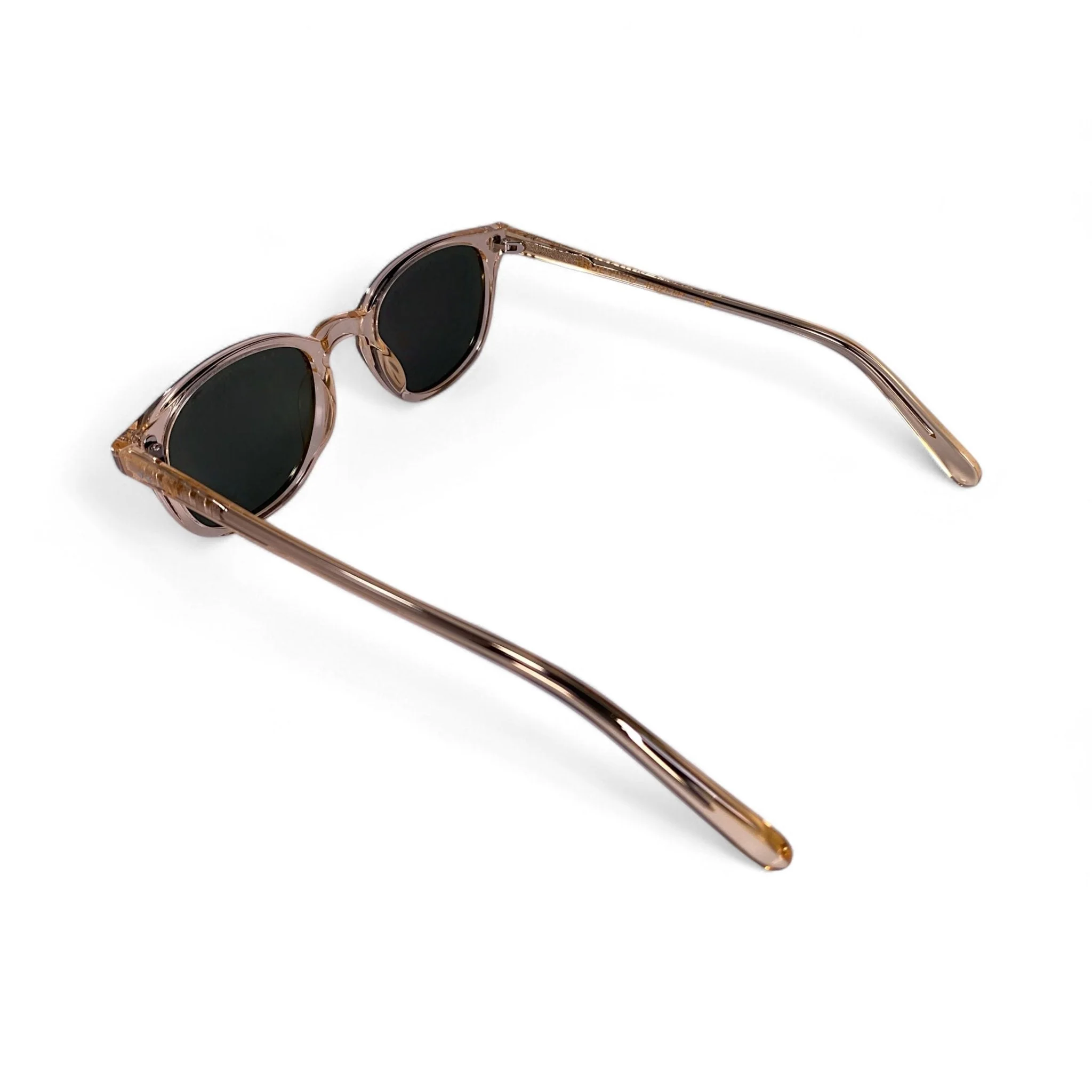Polarised Wayfarer Sunglasses for Small Faces, Green UV400 - Image 3